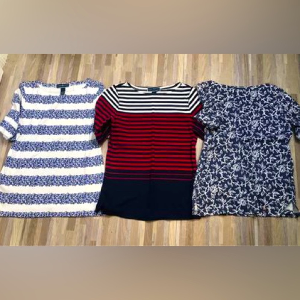 (3) Women’s Short Sleeve Shirts, Size Small